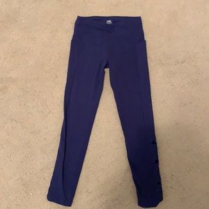 selling dark blue athleta leggings, size: XL